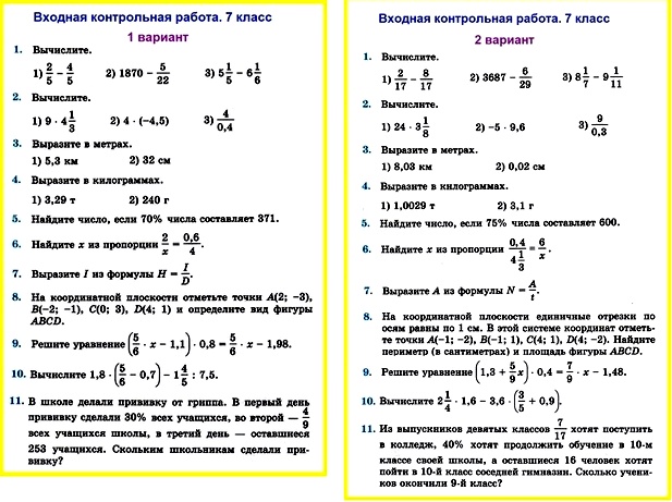Алгебра 9 Класс Контрольная Работа 3 Мерзляк